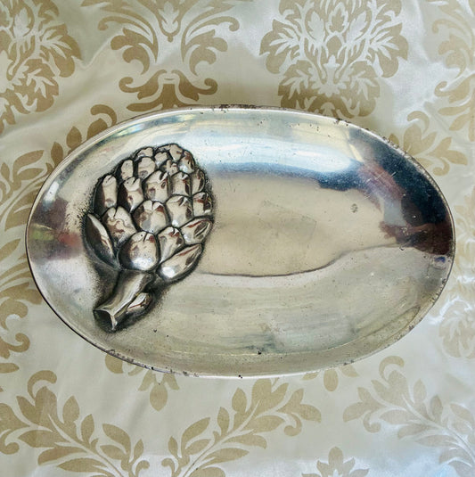 Mariposa brilliante silver artichoke plate