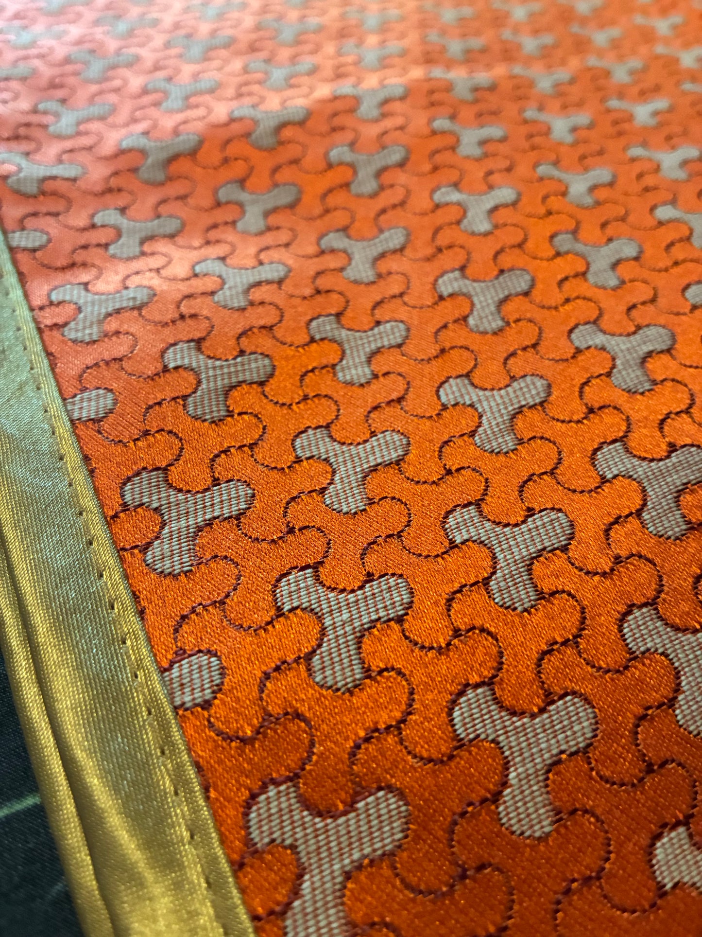 Vintage Jacquard coverlet/tablecloth