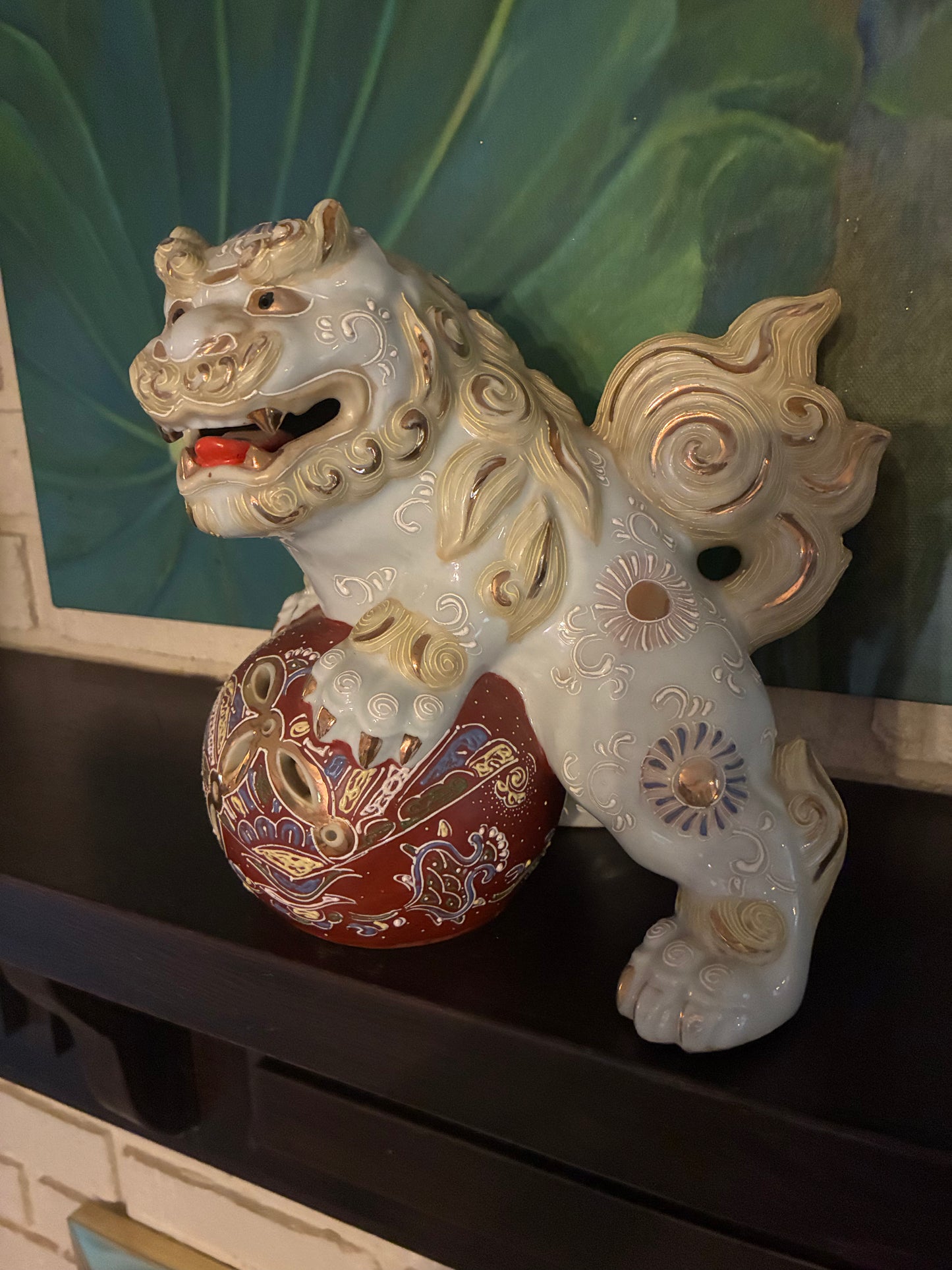 Japanese Kutani Foo dogs