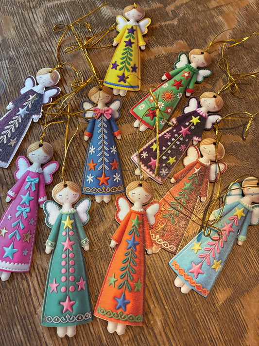 Angel ornaments set of 8